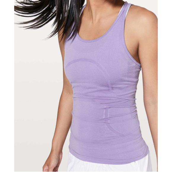 LULULEMON Swiftly Tech Strappy Tank Top Rare Style Enchanted Iris‎ Size 8 - Picture 2 of 8